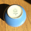 Sucrier boule en faience bleu et crème - art de la table - Brocante du eshop de Madame M