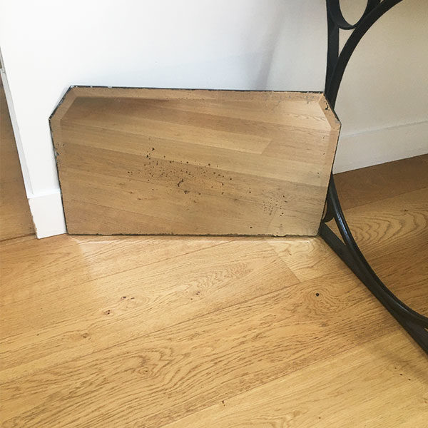 Miroir biseauté hexagonal chiné par Madame M - Brocante eshop de Madame M