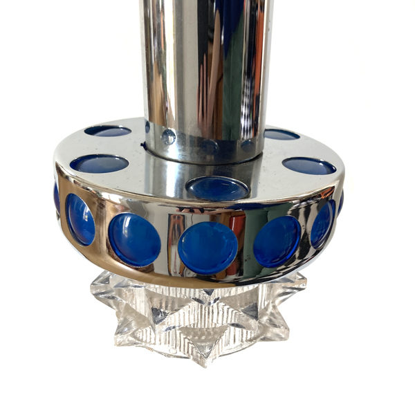 Luminaire Très belle suspension bleue RAAK – Hollande 1970