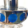Luminaire Très belle suspension bleue RAAK – Hollande 1970